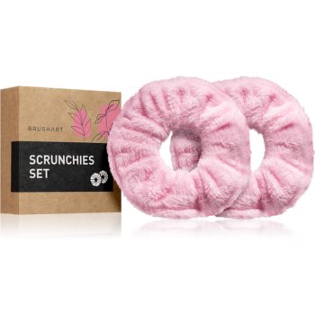 BrushArt Home Salon Towel scrunchie Elastice pentru par Pink (2 pc) image10